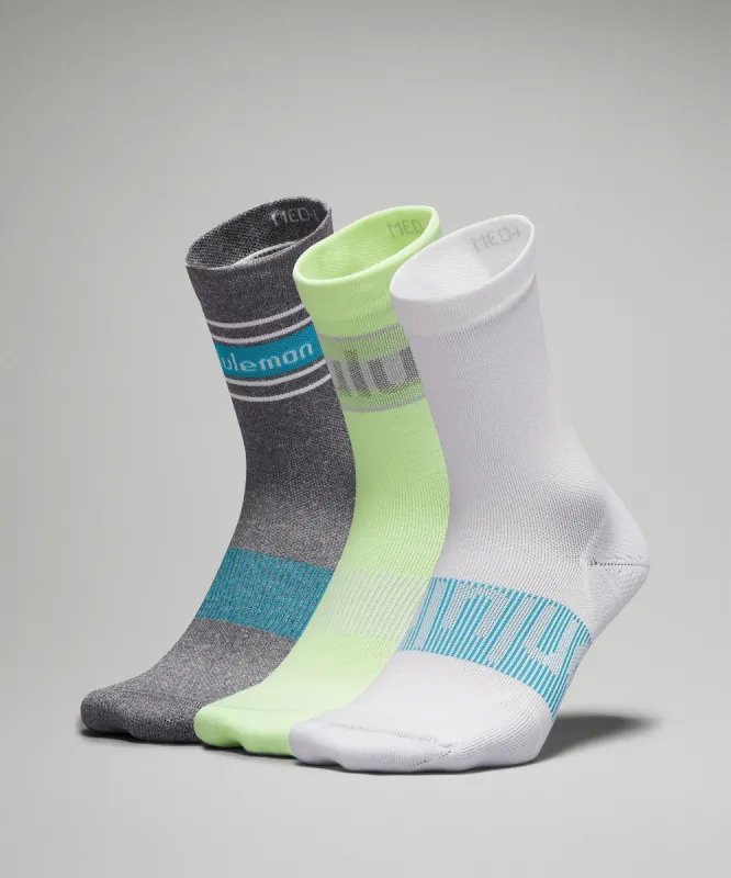 Women's Power Stride Crew Sock *3 Pack sold by Lululemon