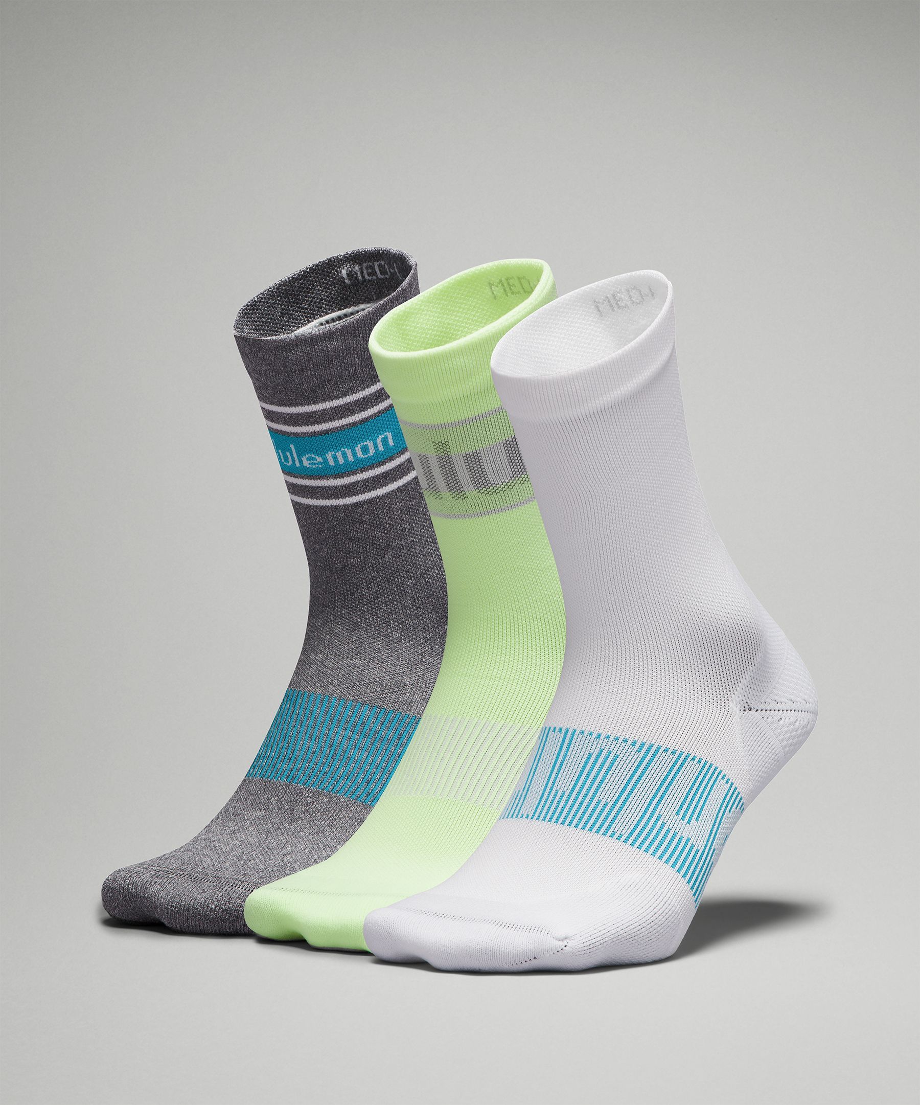 Women's Power Stride Crew Sock *3 Pack sold by Lululemon