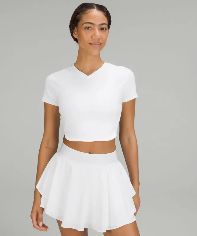 Nulux Cropped Tennis Short-Sleeve Shirt sold by Lululemon