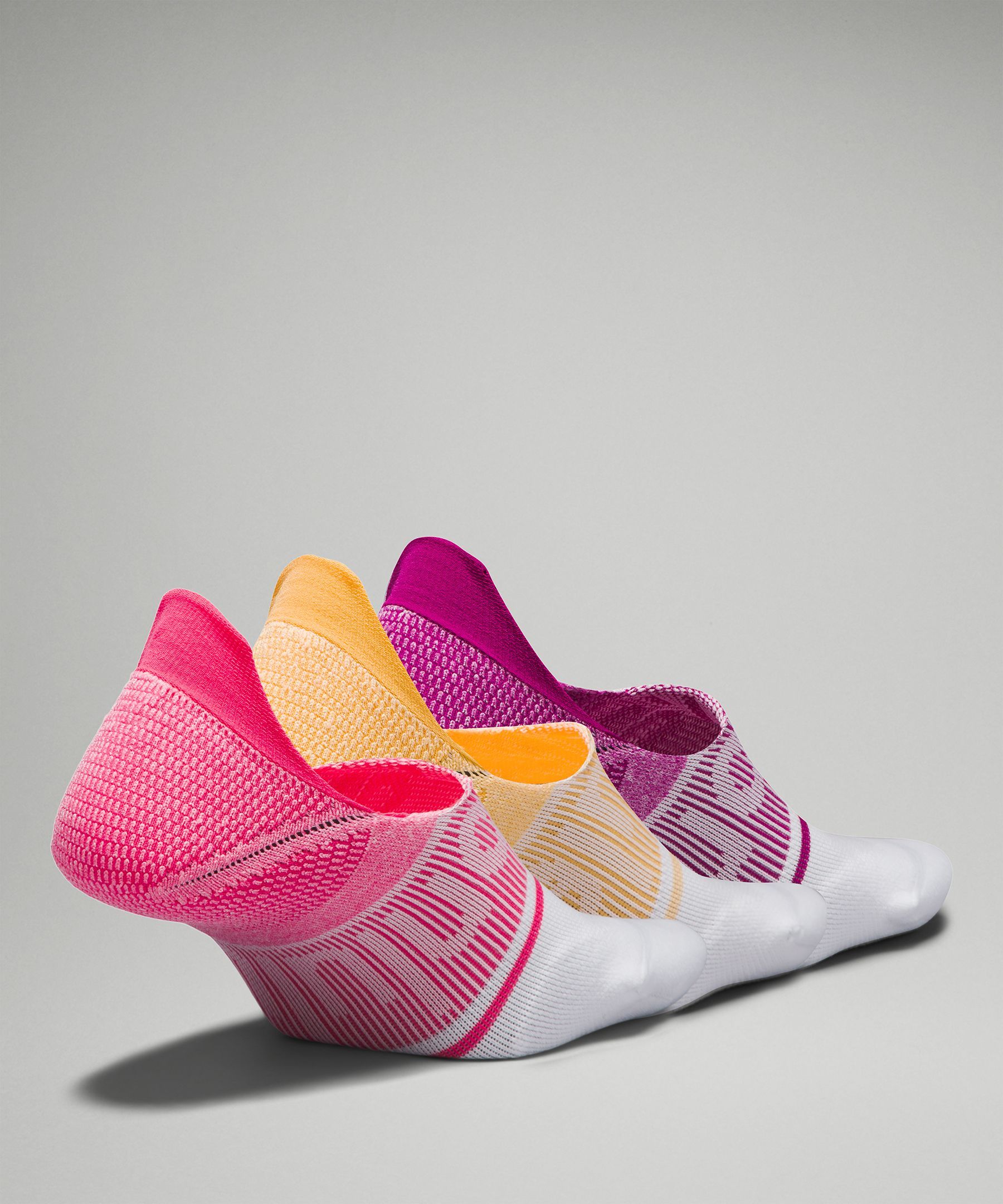 Women's Power Stride No-Show Sock with Active Grip Multi-Colour *3 Pack sold by Lululemon product image thumbnail 3