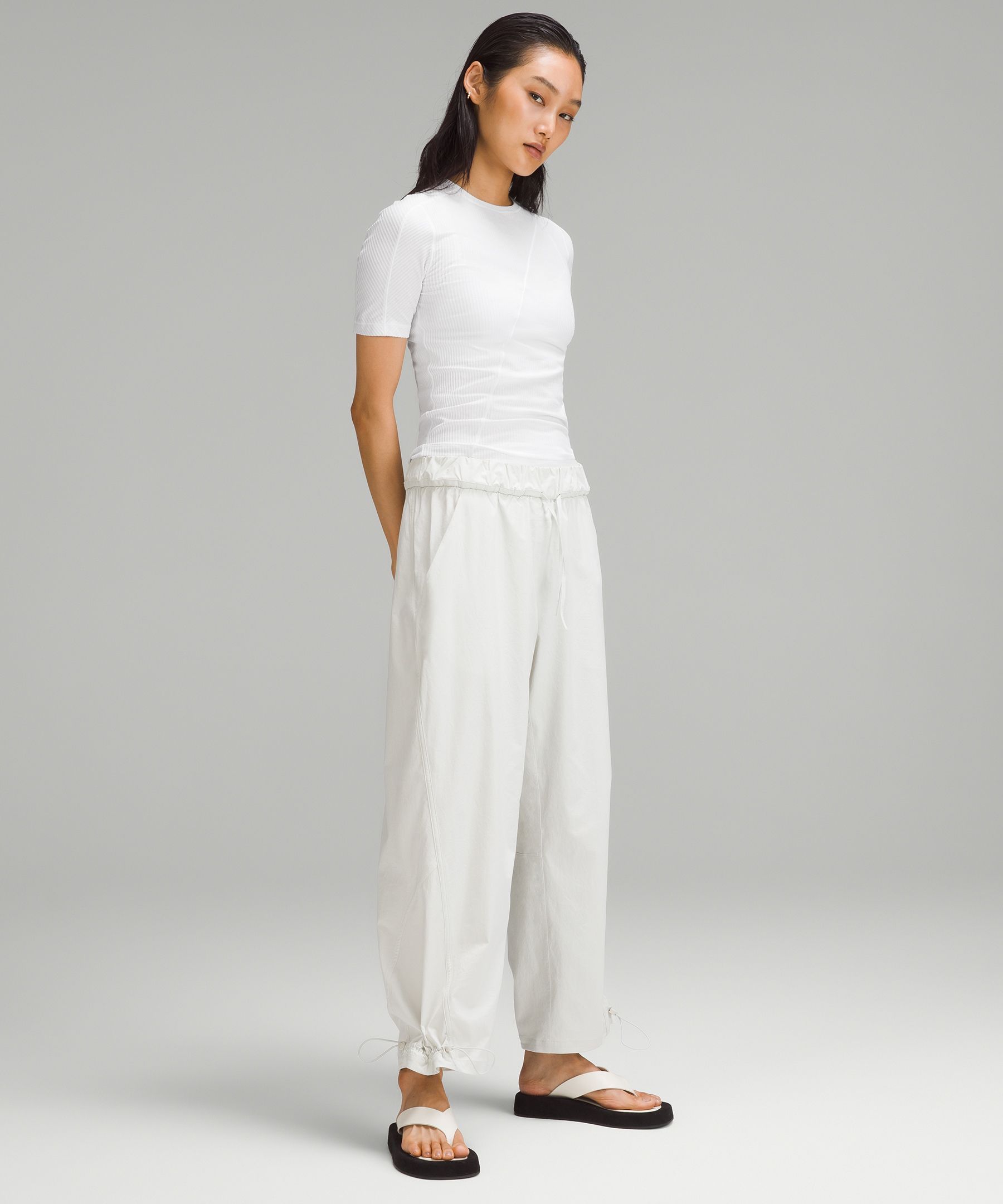 Asymmetrical Ribbed Cotton T-Shirt sold by Lululemon