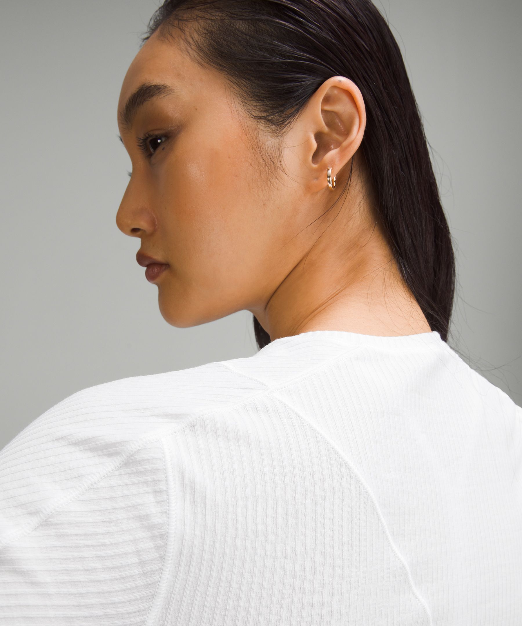 Asymmetrical Ribbed Cotton T-Shirt sold by Lululemon product image thumbnail 5