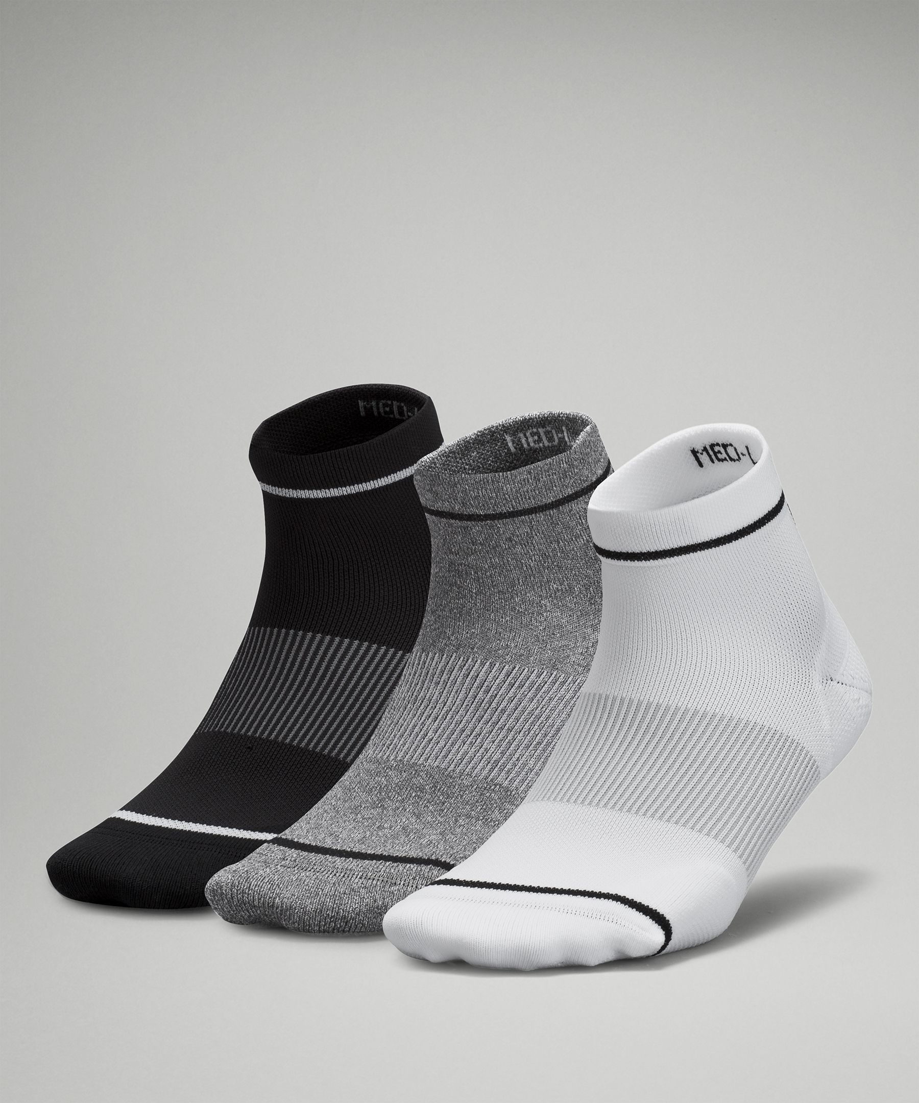 Women's Power Stride Ankle Sock Stripe *3 Pack sold by Lululemon