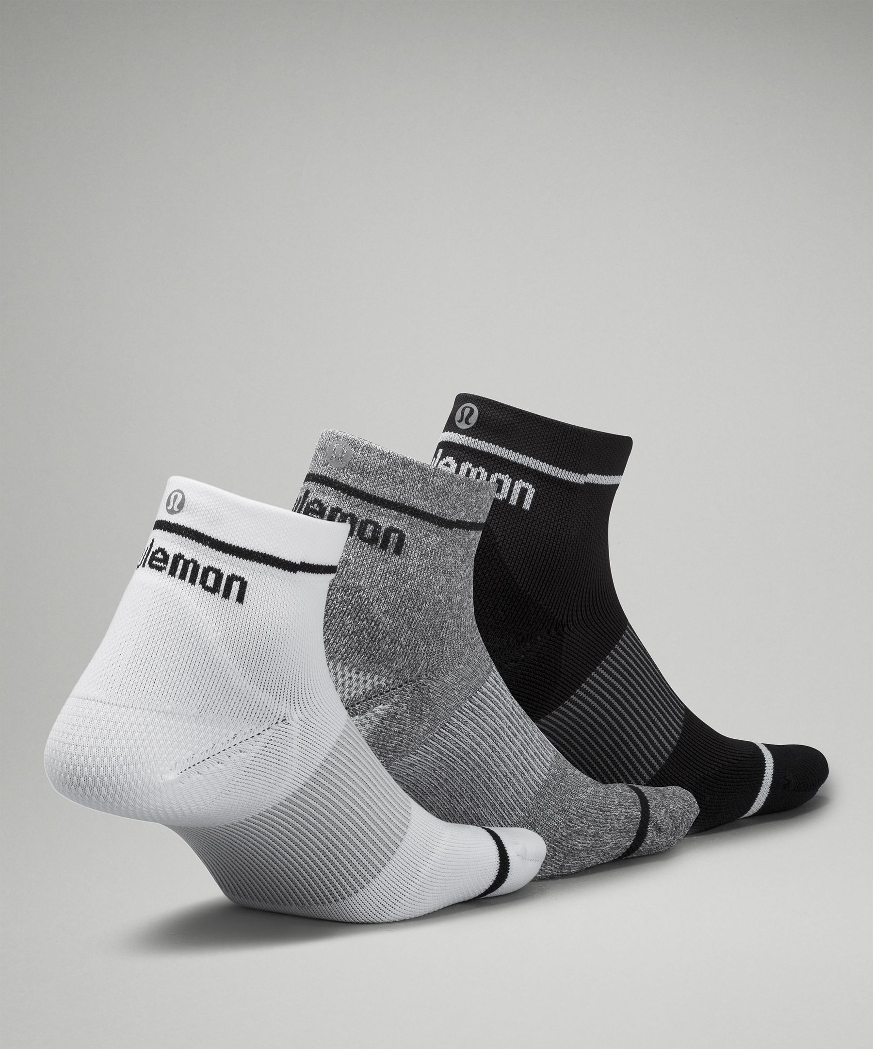 Women's Power Stride Ankle Sock Stripe *3 Pack sold by Lululemon product image thumbnail 3