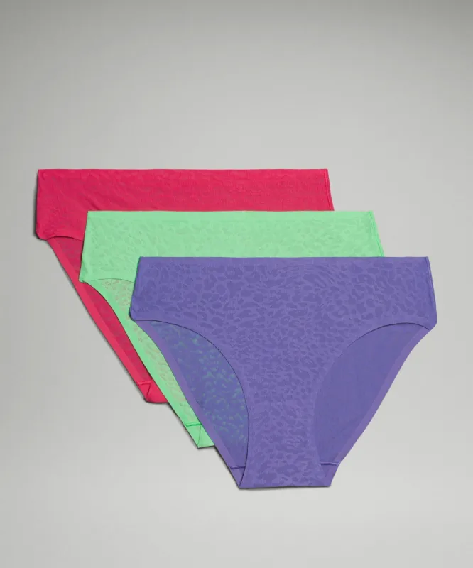 InvisiWear Mid-Rise Lace Bikini Underwear *3 Pack sold by Lululemon