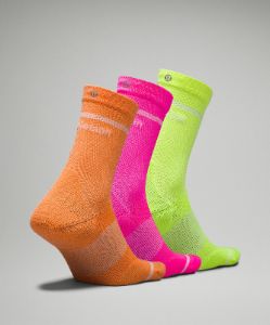Women's Power Stride Crew Sock *3 Pack sold by Lululemon