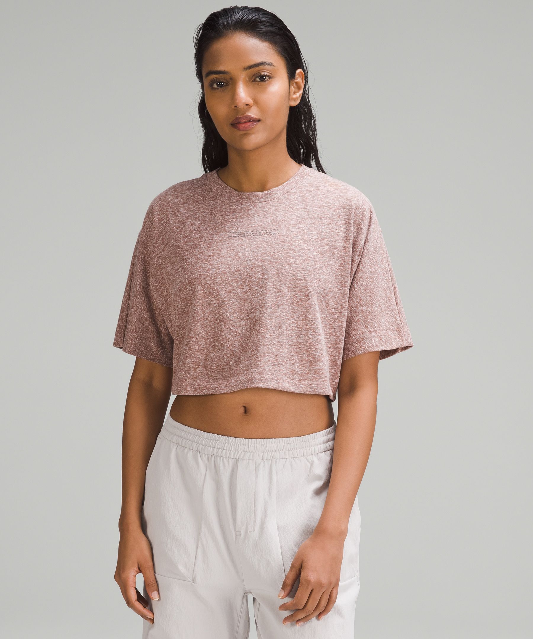lululemon lab Cotton-Blend Cropped T-Shirt *Graphic sold by Lululemon product image thumbnail 2