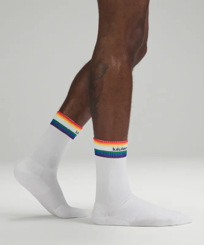 Men's Daily Stride Comfort Crew Sock sold by Lululemon