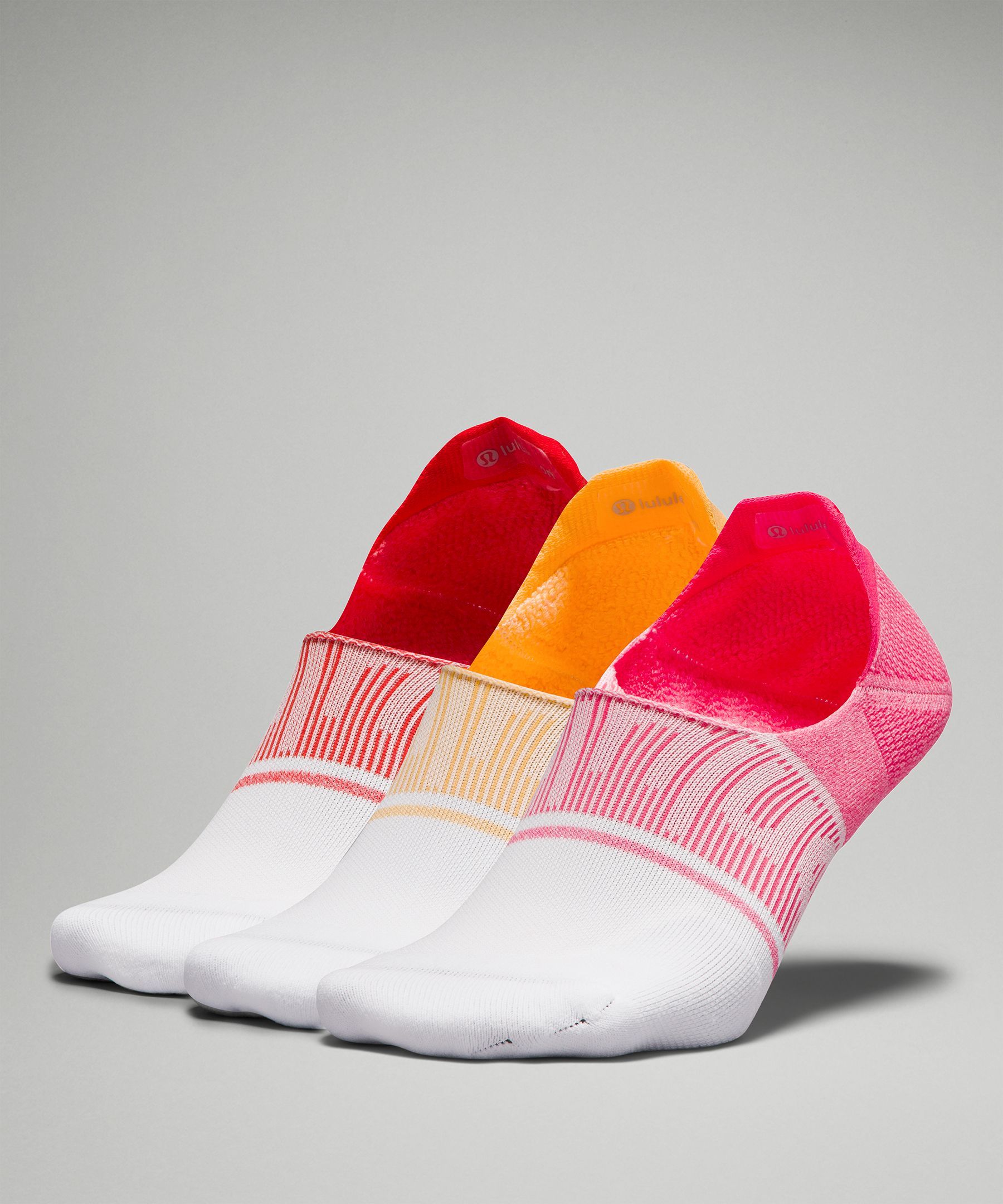 Men's Power Stride No-Show Sock with Active Grip Multi-Colour *3 Pack sold by Lululemon