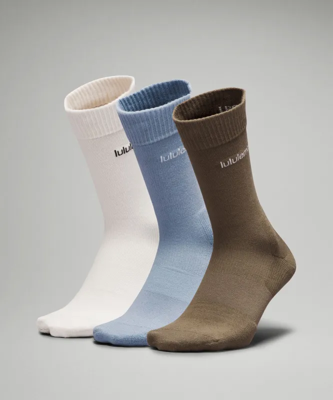 Men's Daily Stride Comfort Crew Sock *3 Pack sold by Lululemon