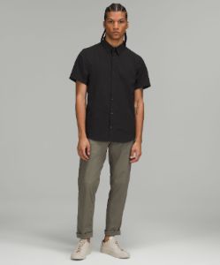 Airing Easy Short Sleeve Button-Up Shirt sold by Lululemon