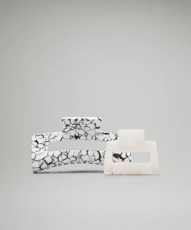 Extra Large + Medium Claw Hair Clips *2 Pack sold by Lululemon