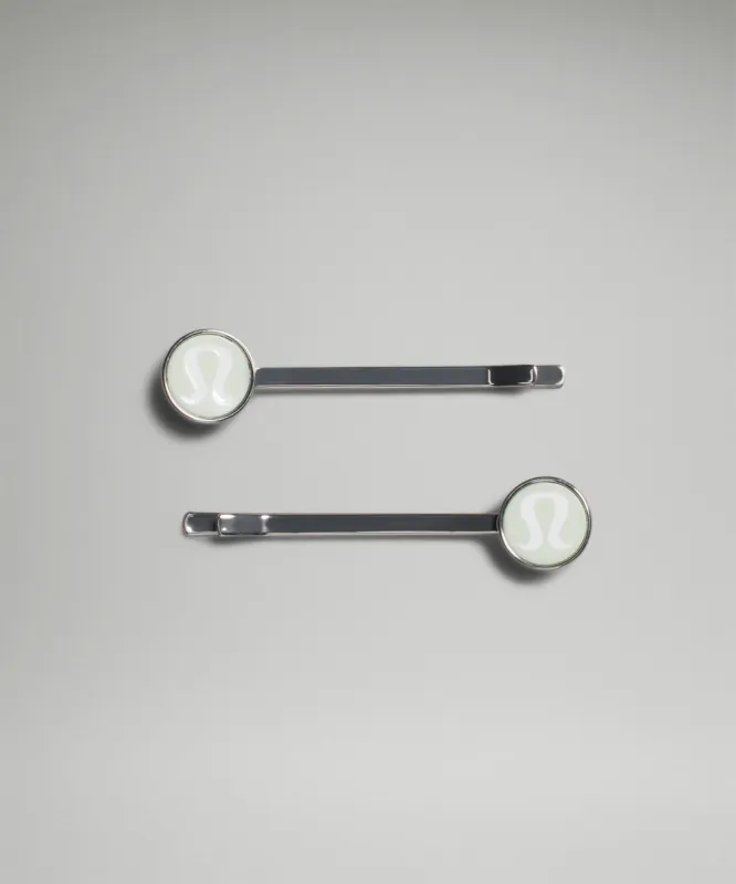 Logo Bobby Pins *2 Pack sold by Lululemon