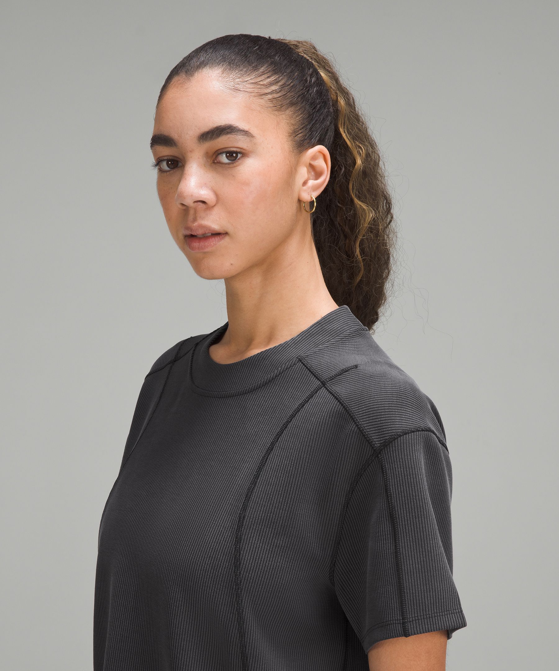 Ribbed Softstreme T-Shirt sold by Lululemon product image thumbnail 4