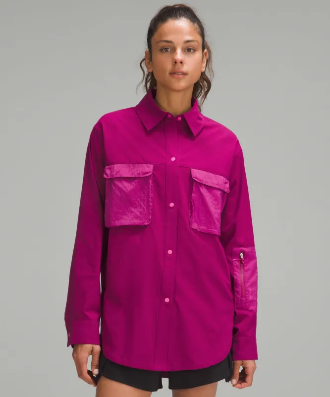 WovenAir Hiking Overshirt sold by Lululemon