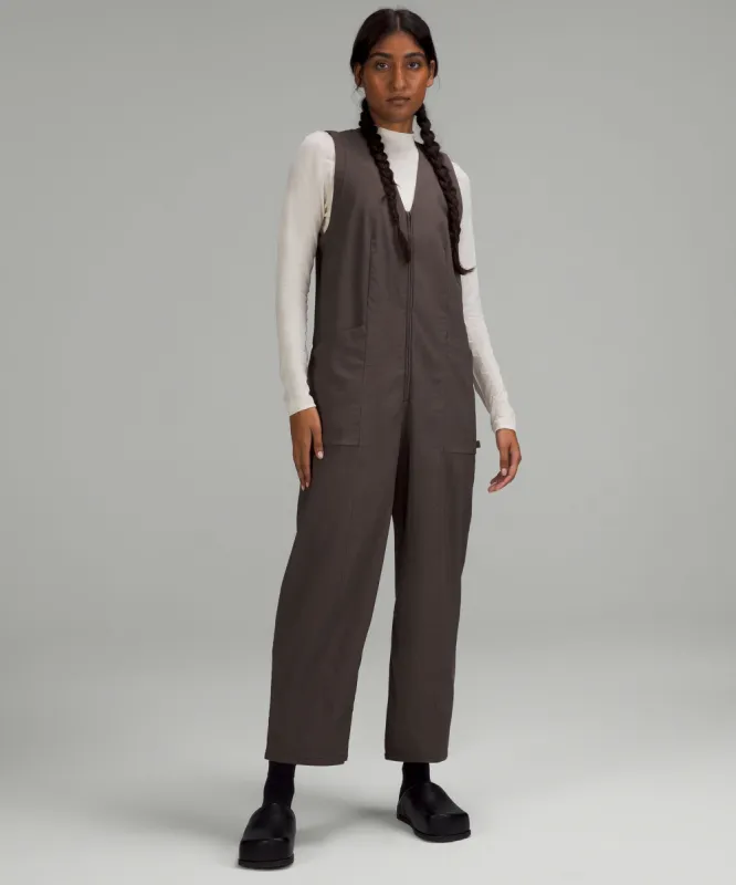 lululemon lab Woven Barrel Leg Jumpsuit *Online Only sold by Lululemon