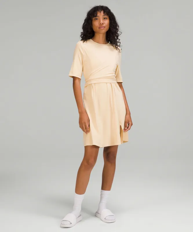 Cotton Wrap-Front T-Shirt Dress sold by Lululemon