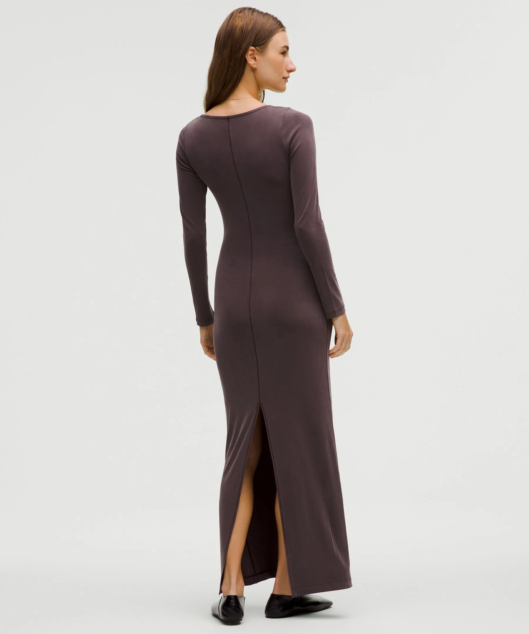 Drapey Softstreme Long-Sleeve Maxi Dress sold by Lululemon product image thumbnail 2