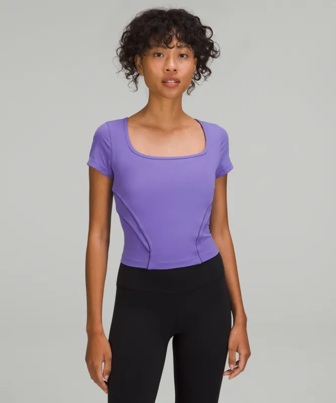 Square Neck Mesh and Nulu Yoga T-Shirt sold by Lululemon