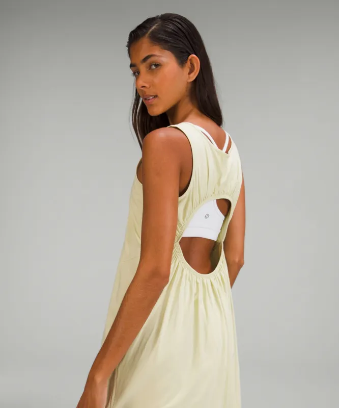 Pima Cotton Open-Back Midi Dress sold by Lululemon