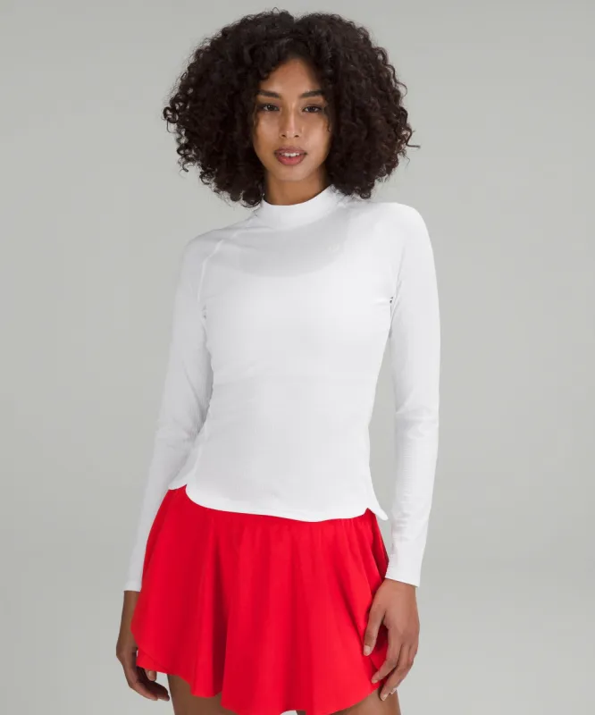 Grid-Texture Tennis Long-Sleeve Shirt sold by Lululemon