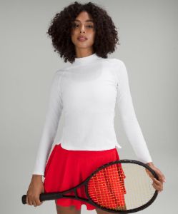 Grid-Texture Tennis Long-Sleeve Shirt sold by Lululemon