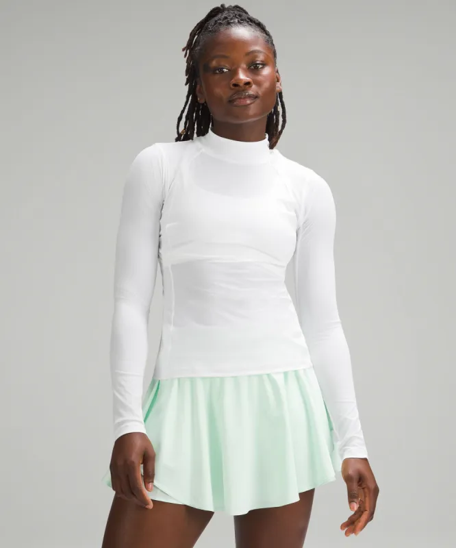 Nulux Mock-Neck Long-Sleeve Shirt sold by Lululemon