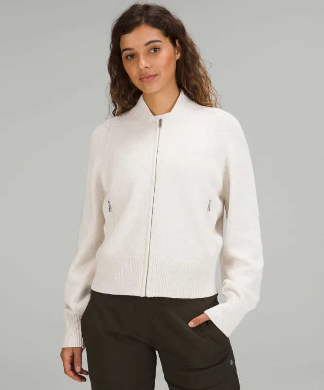 Cotton-Blend Full-Zip Sweater sold by Lululemon