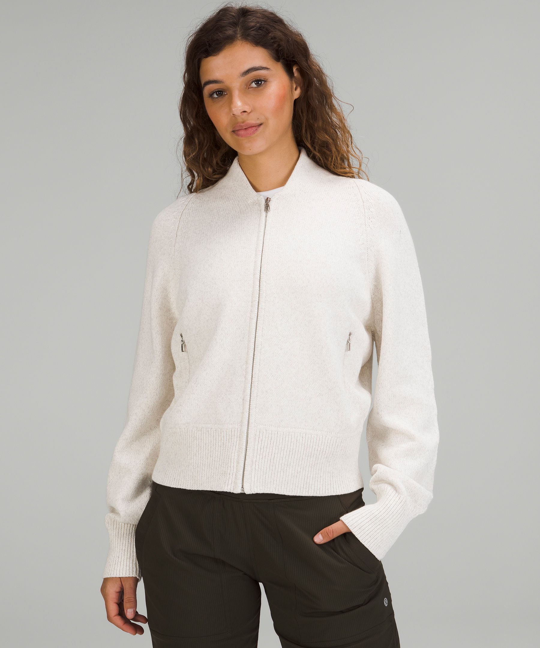 Cotton-Blend Full-Zip Sweater sold by Lululemon