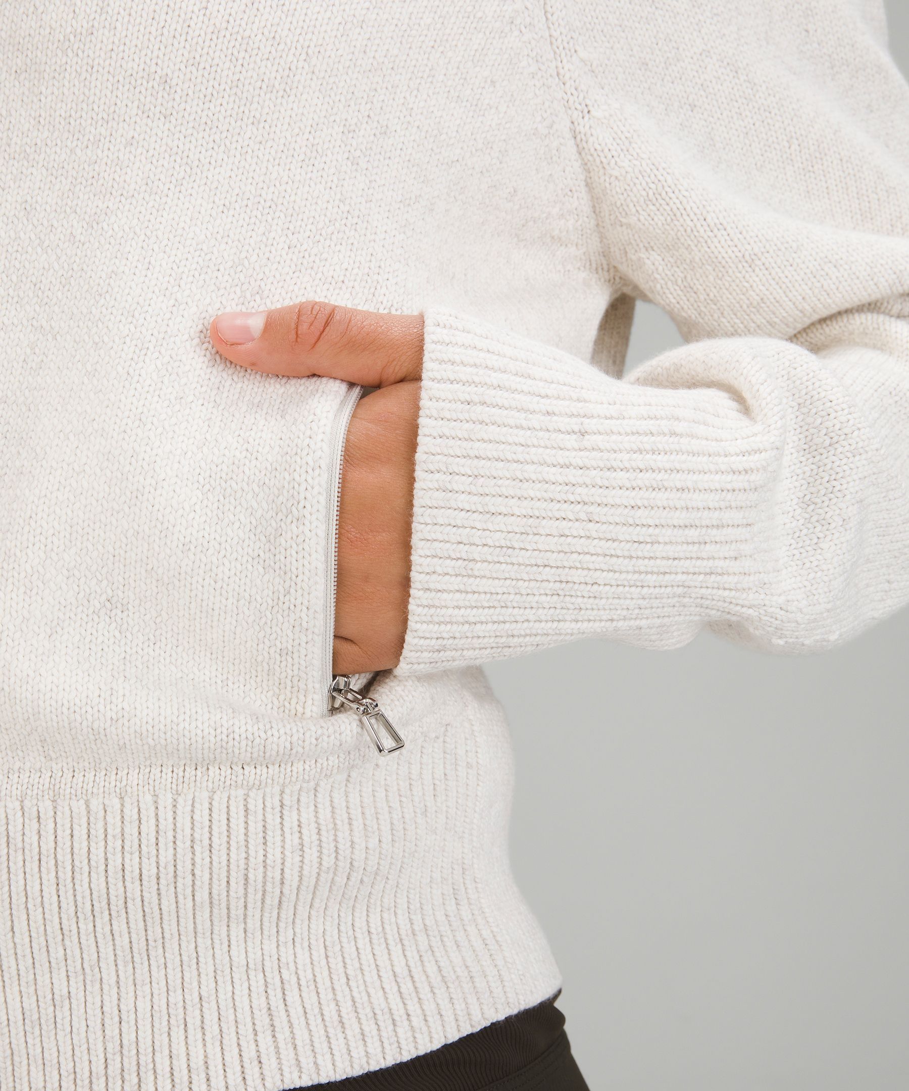 Cotton-Blend Full-Zip Sweater sold by Lululemon product image thumbnail 5