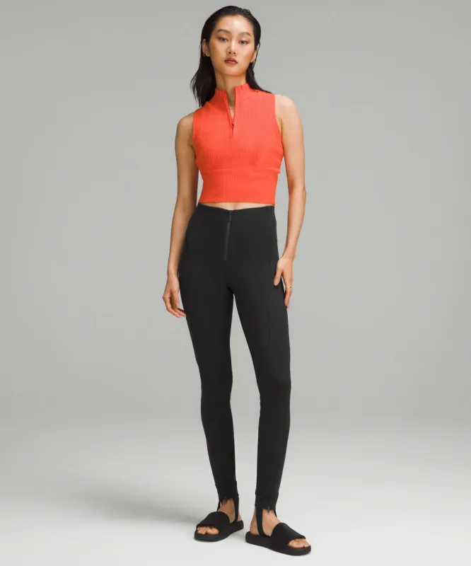 Pull-On Zip-Front High-Rise Pant *Full Length sold by Lululemon
