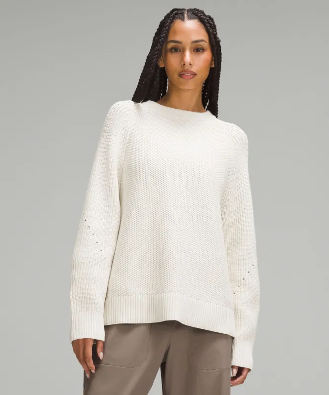 Honeycomb Crewneck Sweater sold by Lululemon