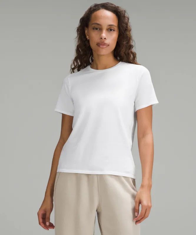 Love Organic Cotton Straight-Hem Crewneck T-Shirt sold by Lululemon
