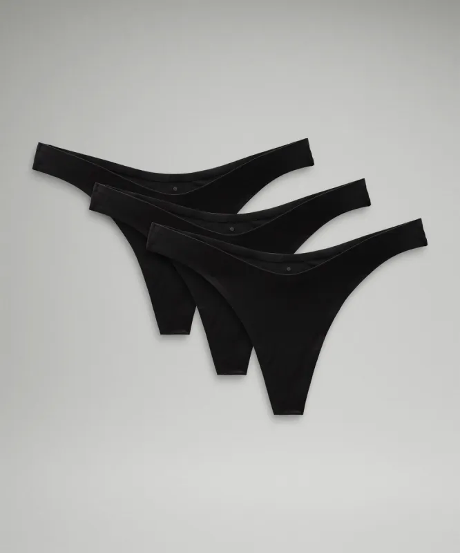 Wundermost Ultra-Soft Nulu Dipped-Waist Thong Underwear *3 Pack sold by Lululemon