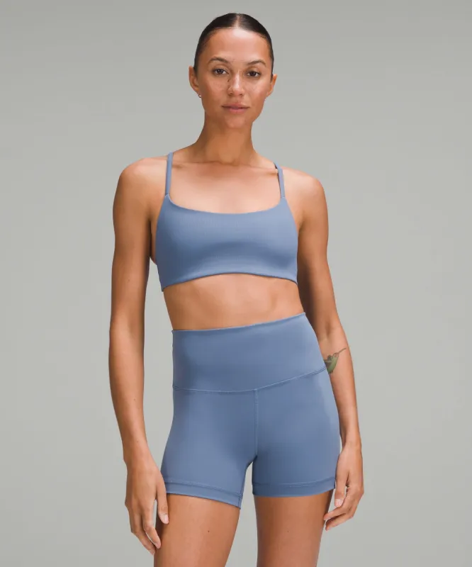 Wunder Train Strappy Racer Bra Ribbed *Light Support, A/B Cup sold by Lululemon