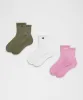 Unisex Daily Essential Quarter Socks *3 Pack | Men's Socks | lululemon sold by Lululemon