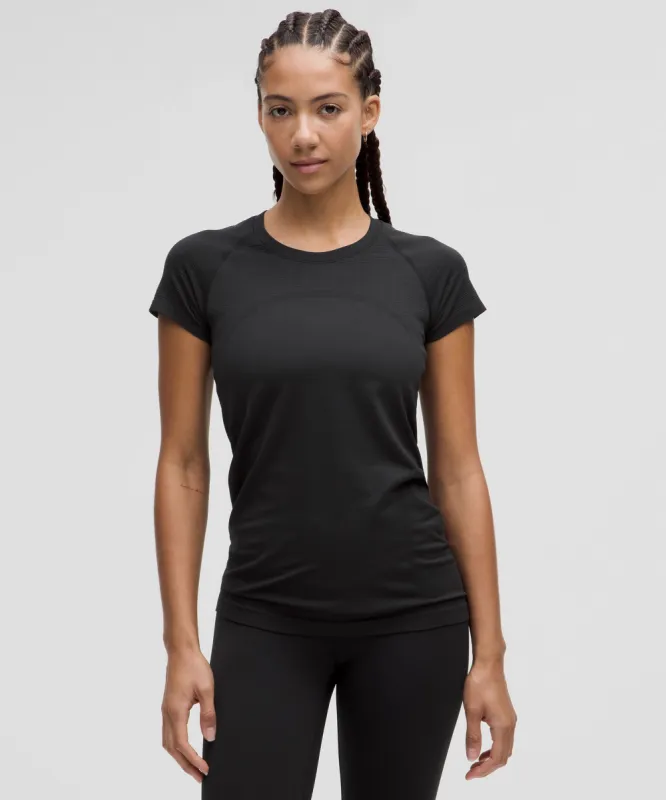 Swiftly Tech Short-Sleeve Shirt 2.0 Hip Length *Glow Stripe sold by Lululemon