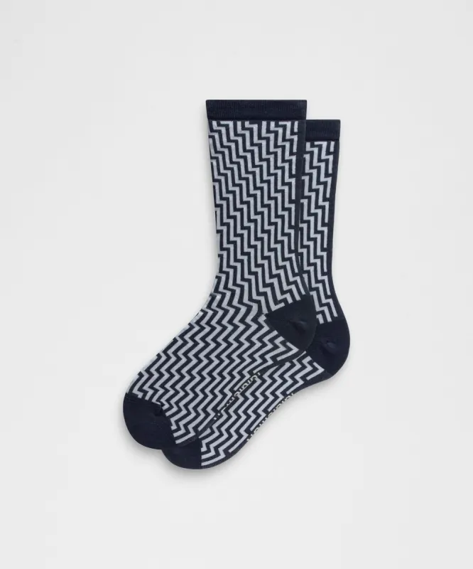 Geometric Crew Socks sold by Lululemon