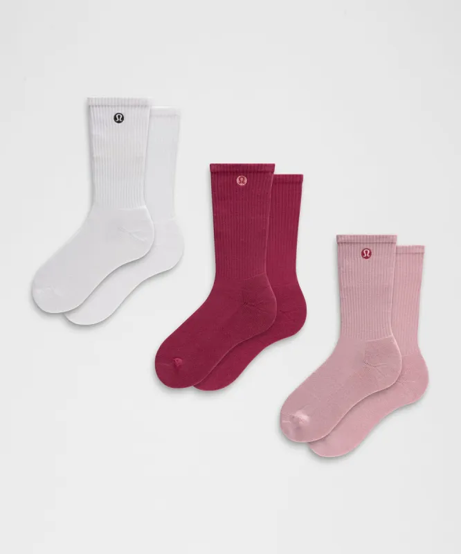 Unisex Daily Essential Crew Socks *3 Pack sold by Lululemon