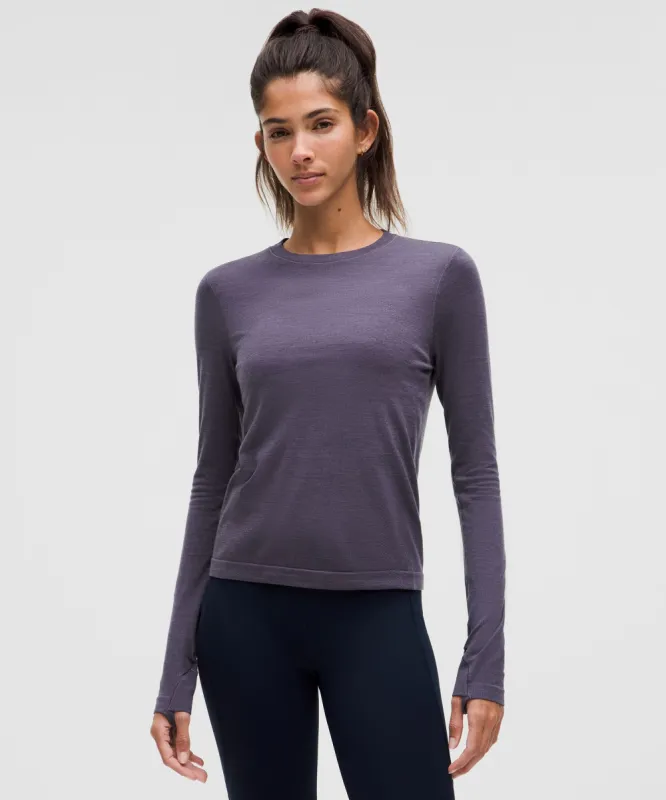Swiftly Wool Long-Sleeve Shirt *Hip Length sold by Lululemon