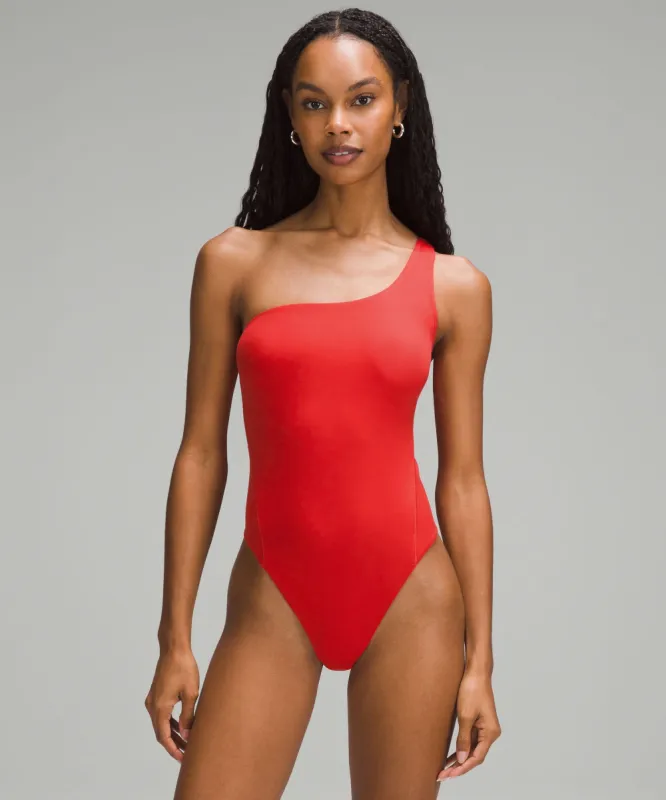 Wundermost Ultra-Soft Nulu Asymmetrical Bodysuit sold by Lululemon
