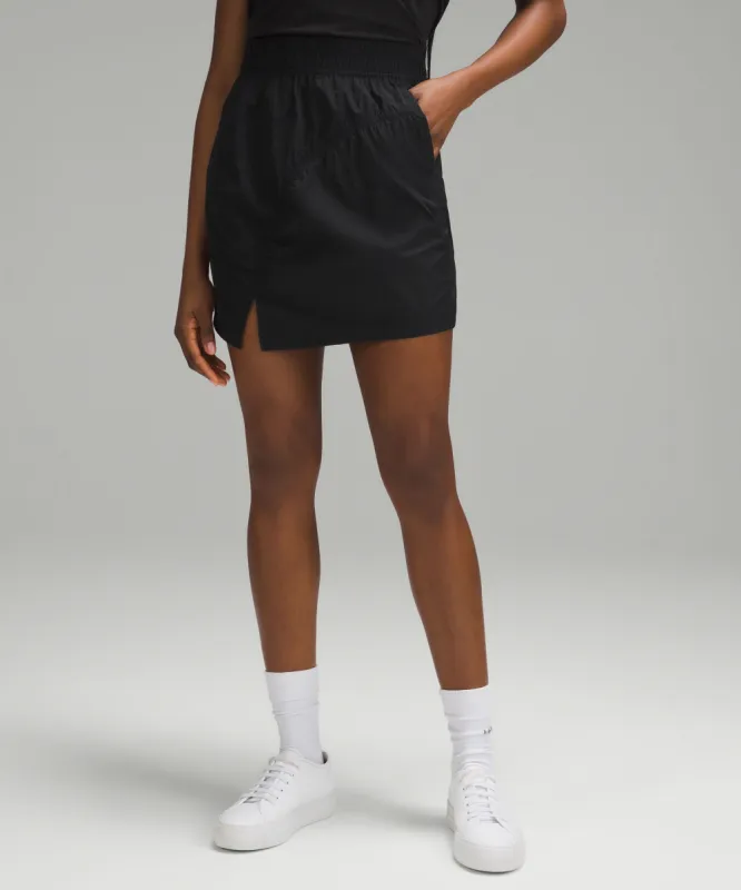 High-Rise Ruched Mini Skirt sold by Lululemon