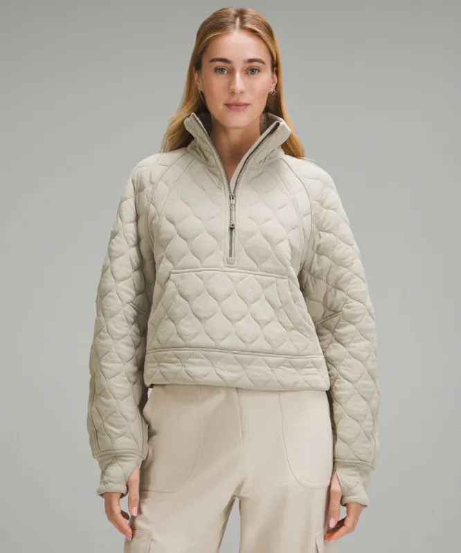 Scuba Oversized Quilted Half Zip made by Lululemon