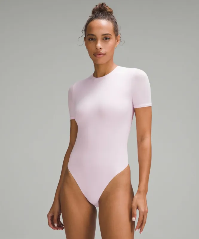 Wundermost Ultra-Soft Nulu Short-Sleeve Crew Thong Bodysuit sold by Lululemon