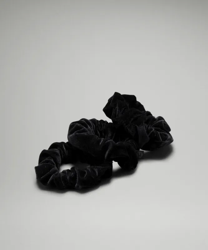 Uplifting Scrunchies Velvet *3 Pack sold by Lululemon