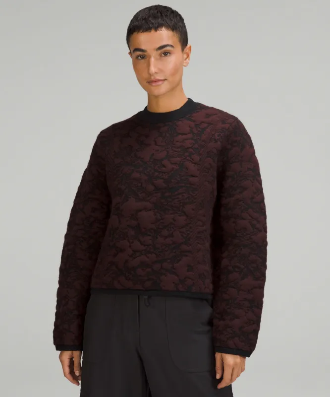 Jacquard Multi-Texture Crewneck Sweater sold by Lululemon
