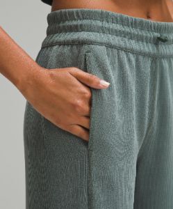 Ribbed Softstreme Mid-Rise Wide-Leg Cropped Pant 25" sold by Lululemon