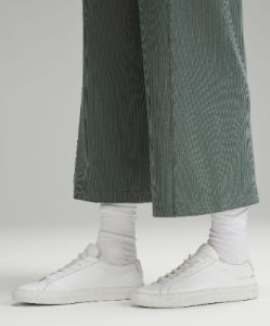 Ribbed Softstreme Mid-Rise Wide-Leg Cropped Pant 25" sold by Lululemon