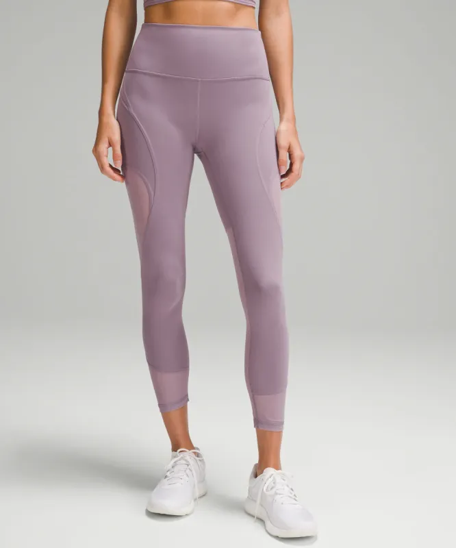 Wunder Train Mesh Panel High-Rise Tight 25" sold by Lululemon