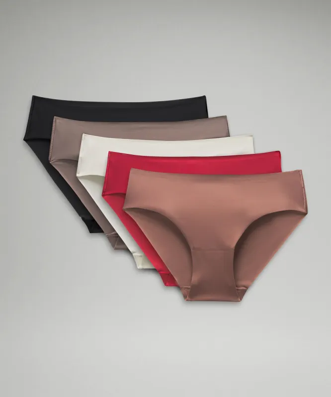 InvisiWear Mid-Rise Bikini Underwear *5 Pack sold by Lululemon
